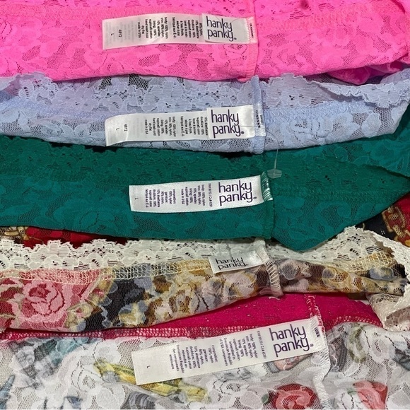 HANKY PANKY 5-Pack Signature Lace Boyshorts - Assorted colors - Sz-Large - Picture 3 of 5